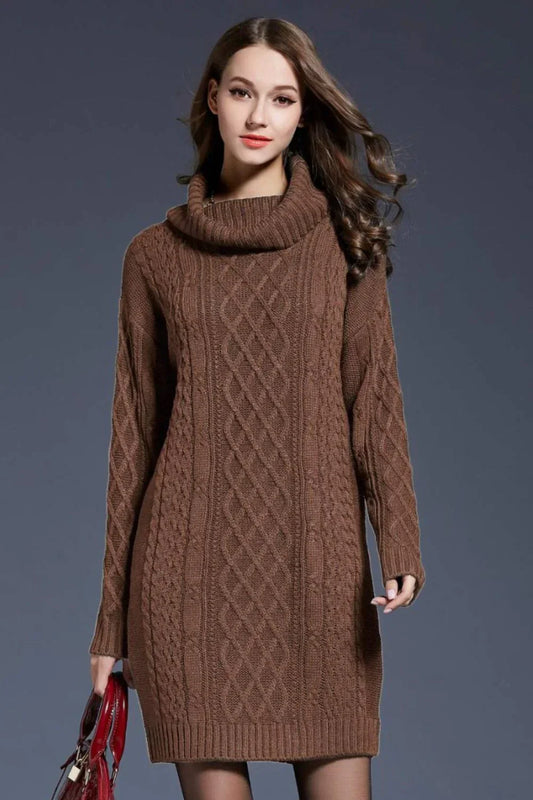 Gebreide sweater jurk voor herfst en winter – Sophie