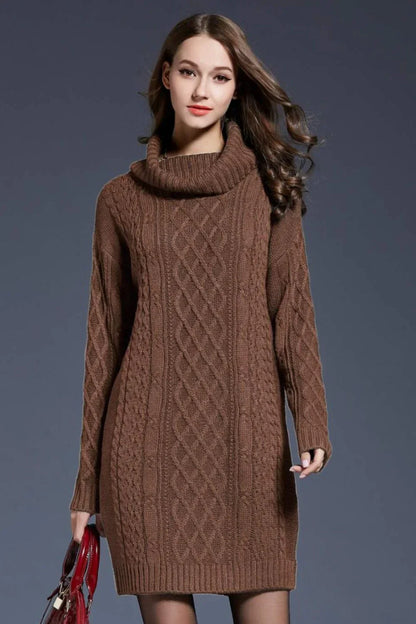Gebreide sweater jurk voor winterse dagen – Laura