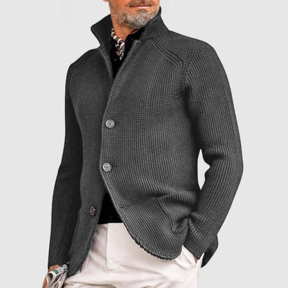 Heren cardigan met knopen in klassiek design – Marvone