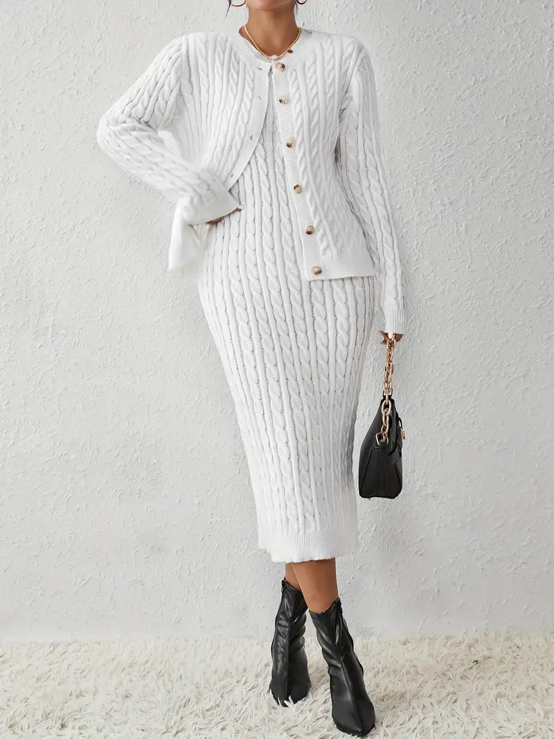 Stijlvolle 2-delige dames cardigan set – Olivia