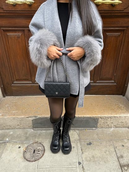 Luxe Winterjas voor Dames met Faux Fur Details – Isalyn