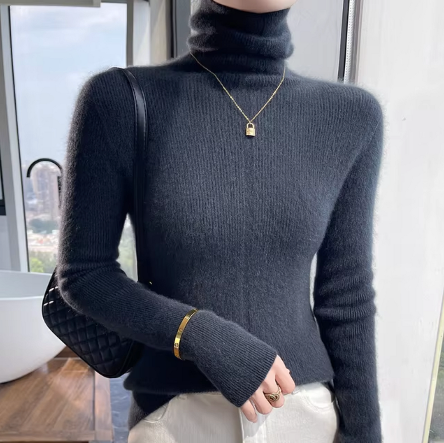 Luxe coltrui van wol en kasjmier – Isabella