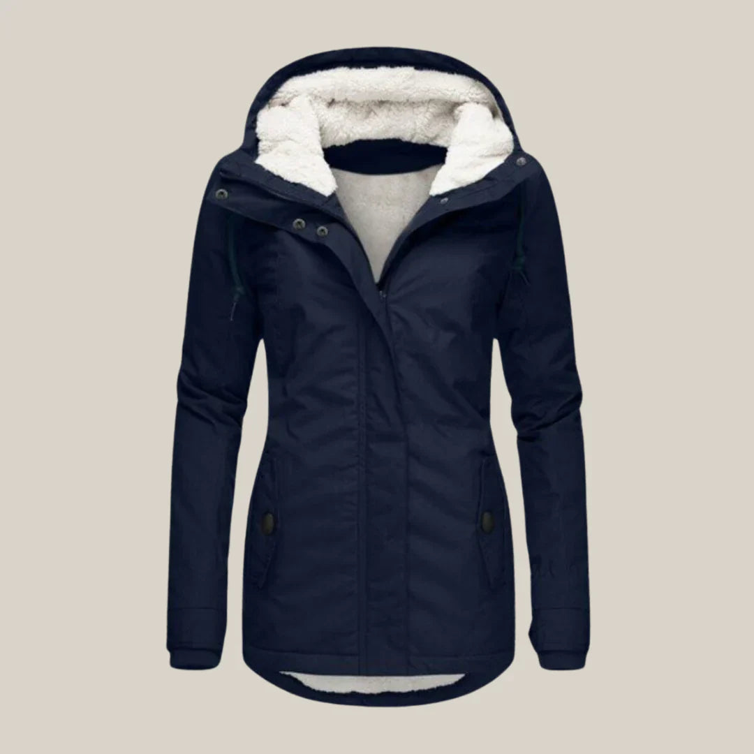 Warme Gewatteerde Winterjas voor Stijl en Bescherming – Sara
