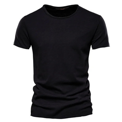Basic heren T-shirt katoen tijdloos comfortabel fit – Dravero