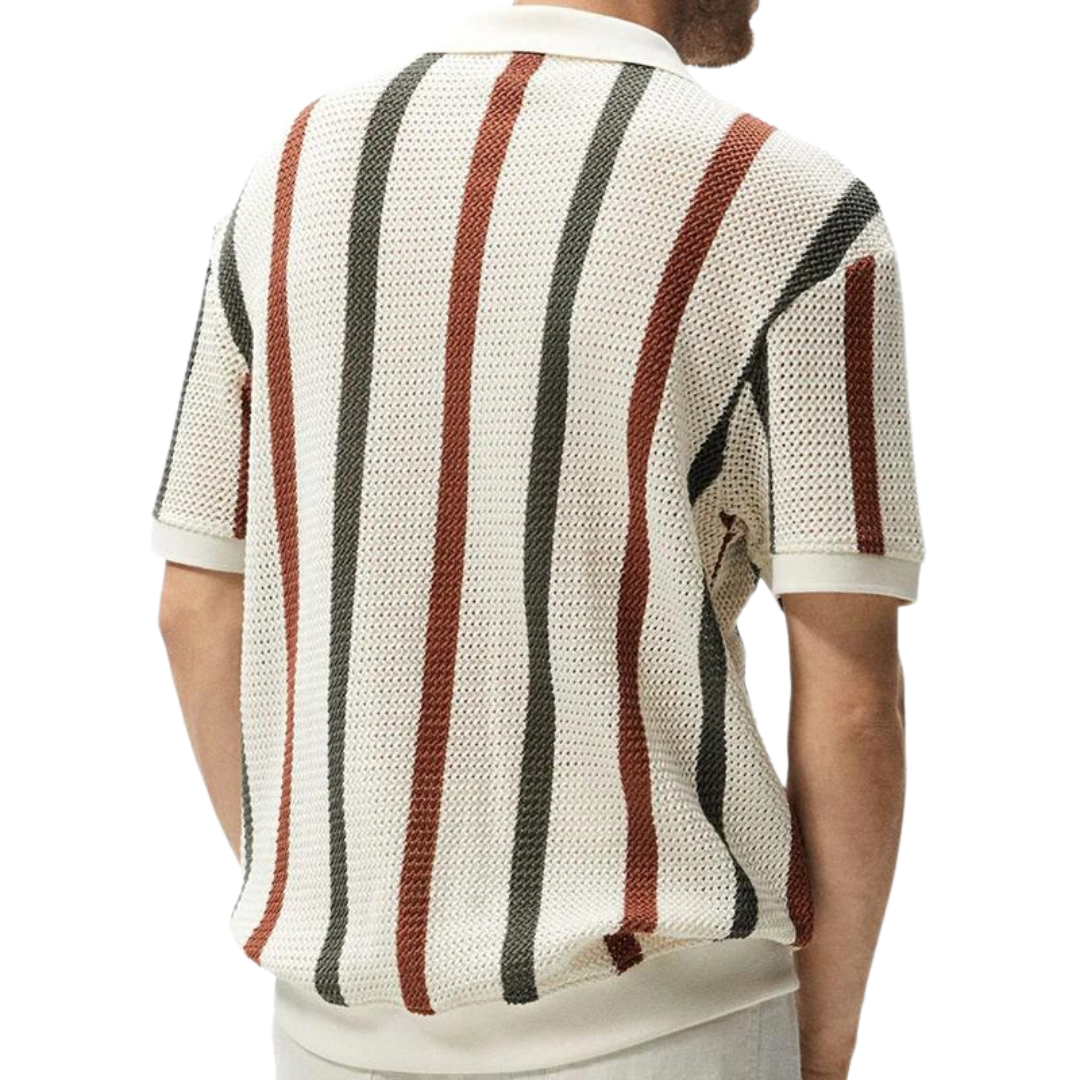 Golf Polo Heren Vintage Gestreept voor Zomer – Luuk