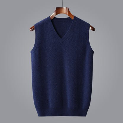 Luxe Kasjmier Vest met V-hals voor Tijdloze Stijl – Avani