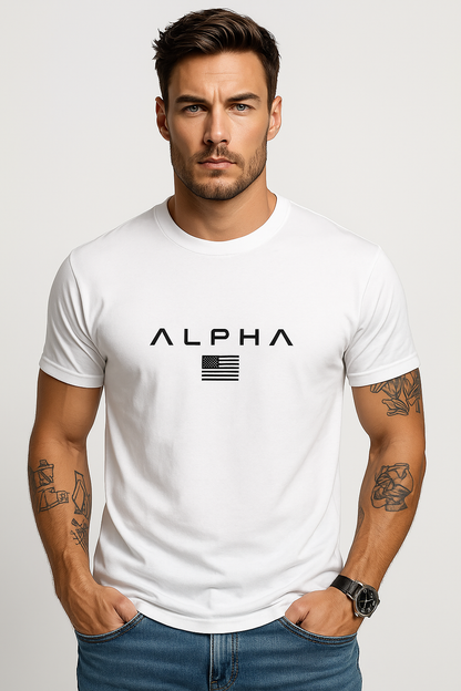Casual katoenen T-shirt met ronde hals voor heren – Simon