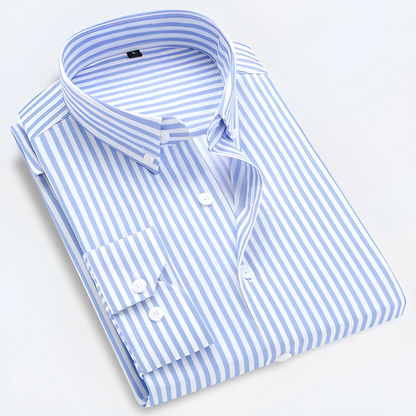 Heren Overhemd Gestreept Lange Mouw Casual Kleding – Daan