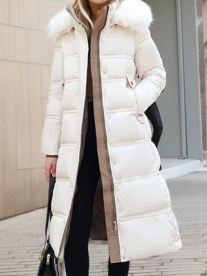 Warme Winterjas voor Dames met Bontkraag – Aurielle