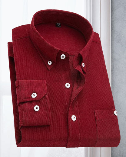 Heren Corduroy Overhemd Lange Mouwen Casual Stijl - Mark