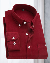 Heren Corduroy Overhemd Lange Mouwen Casual Stijl - Mark