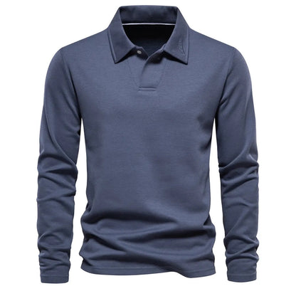 Casual Poloshirt Lange Mouwen Heren – Jasper