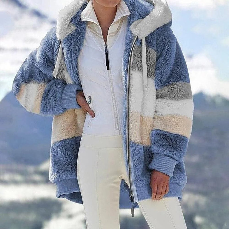 Warme oversized winterjas voor dames – Fleur