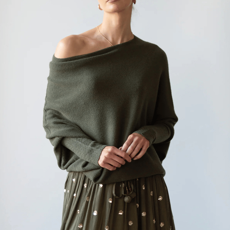 Stijlvolle off-shoulder trui voor een elegante look – Isabella
