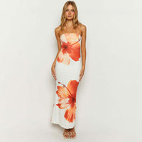 Strapless maxi jurk stretch en elegant dames – Alina