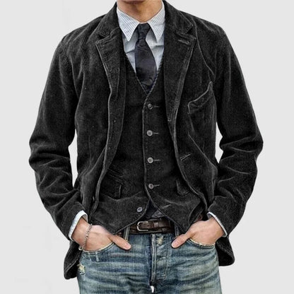 Vintage heren blazer en vest met moderne pasvorm – Amelior