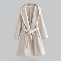 Casual trenchcoat met capuchon en ceintuur voor dames – Marit