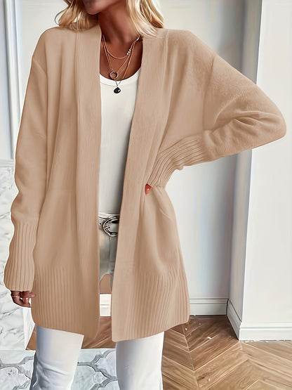 Lang dames vest met V-hals en stijl – Livia