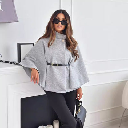 Stijlvolle Wollen Trui Met Batwing Mouwen - Eva