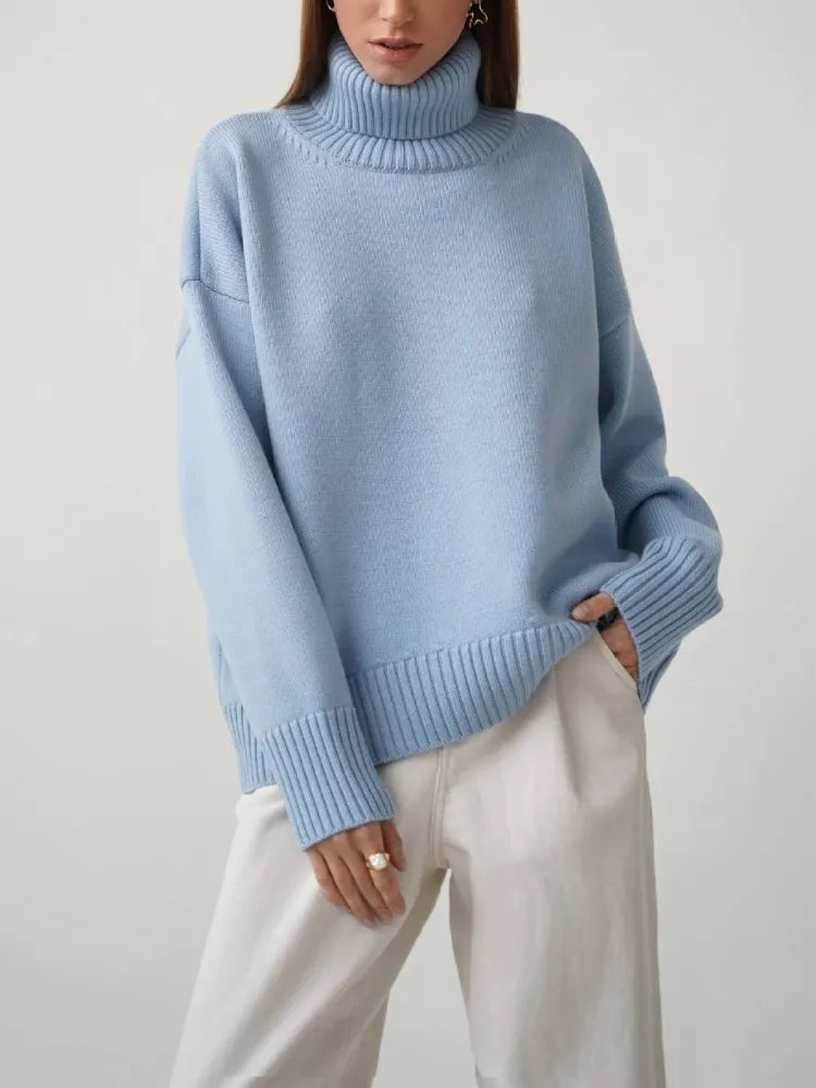 Warme wol coltrui met elegante pasvorm – Mila