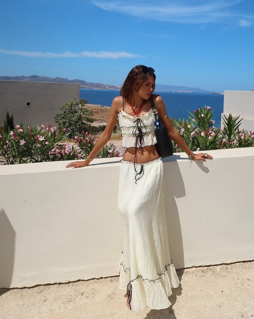Dames rok en top set met elegante pasvorm – Lioraé