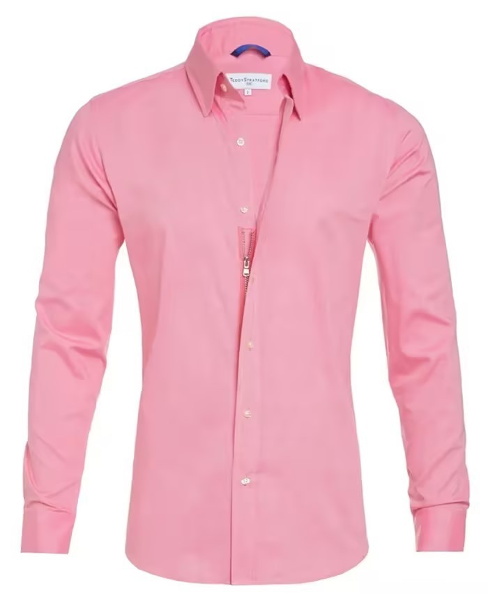 Stijlvolle Zipper Shirt Met Knoopjes Voor Heren - Bjorn