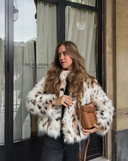 Nepbont Winterjas voor Dames met Luipaardprint – Noëlle