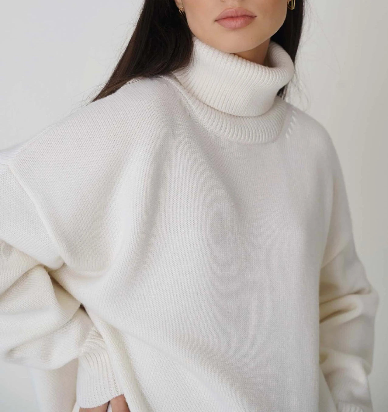 Warme wol coltrui met elegante pasvorm – Mila