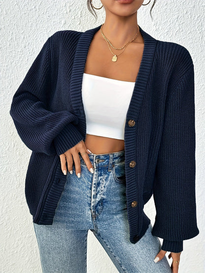 Stijlvol vest met knopen en V-hals – Olivia