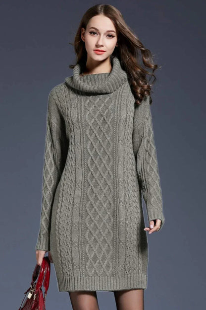 Gebreide sweater jurk voor winterse dagen – Laura