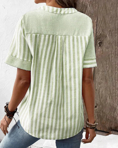 Luchtige Gestreepte Blouse voor Warme Dagen – Lilly
