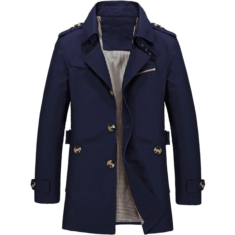 Heren jas met elegante pasvorm en all-weather comfort – Josvian