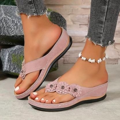 Dames slippers bloem lichtgewicht comfortabel zomers – Fleur