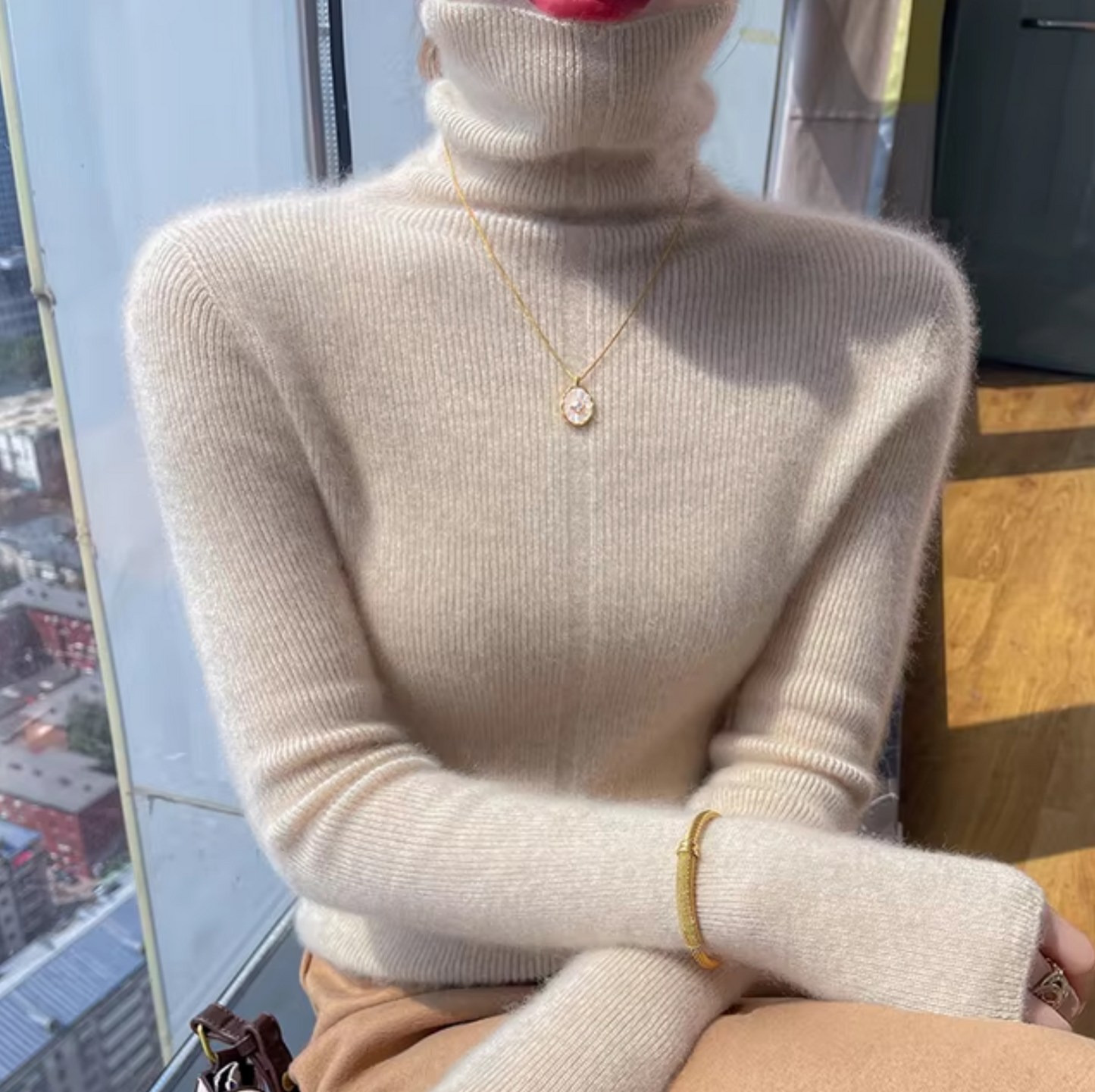 Luxe coltrui van wol en kasjmier – Isabella