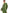 Satijnen one-shoulder maxi jurk in groen – Lara