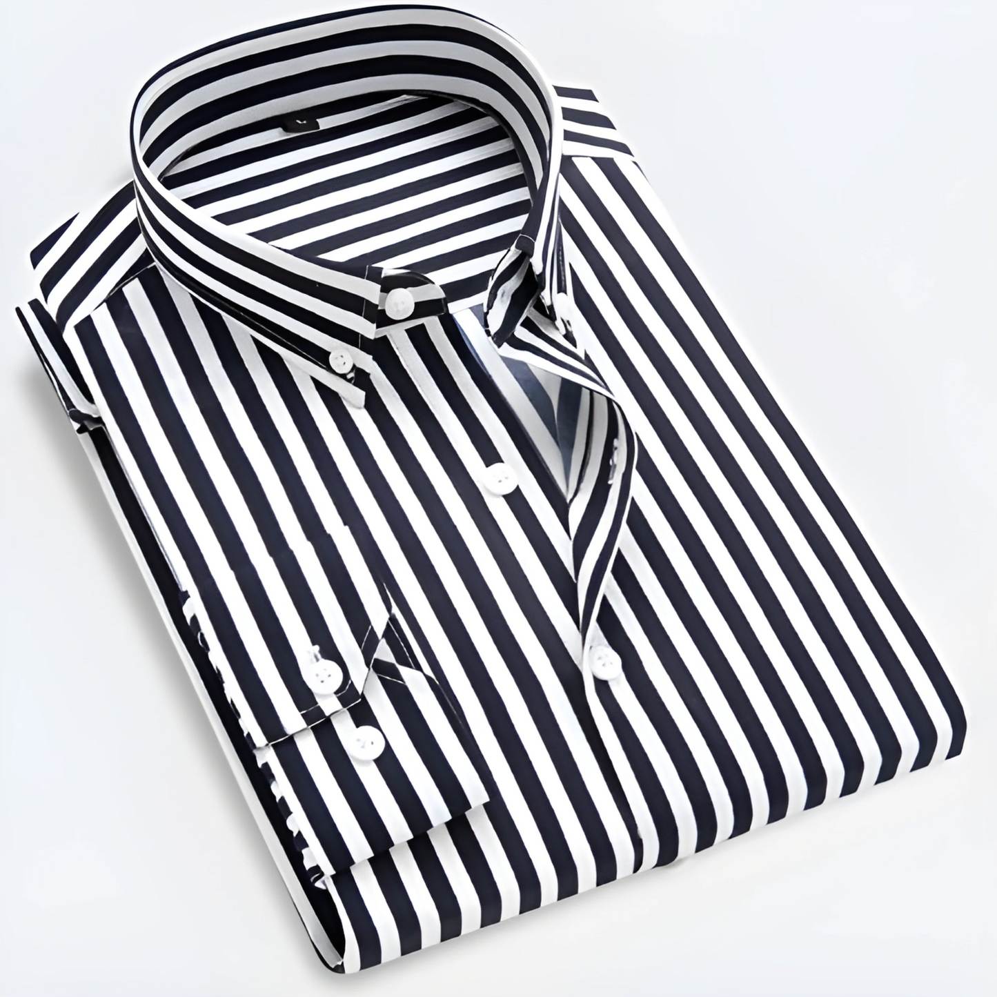 Heren Overhemd Gestreept Lange Mouw Casual Kleding – Daan