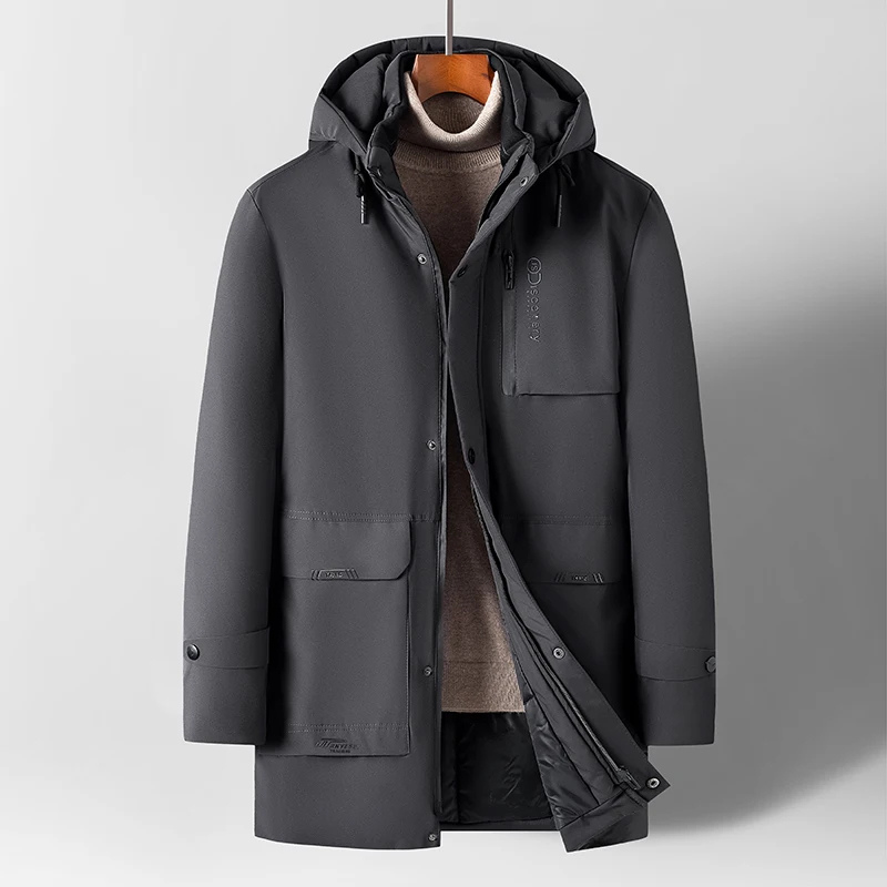 Winterjas Heren met Capuchon en Ritszakken – Thomas