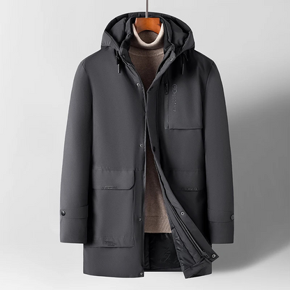 Winterjas Heren met Capuchon en Ritszakken – Thomas