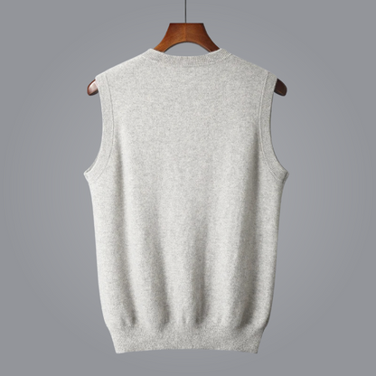 Luxe Kasjmier Vest met V-hals voor Tijdloze Stijl – Avani