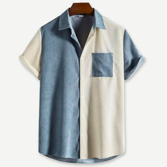 Heren T-shirt met Twee-Tonen Ribbeltextuur en Comfortabele Pasvorm – Daan
