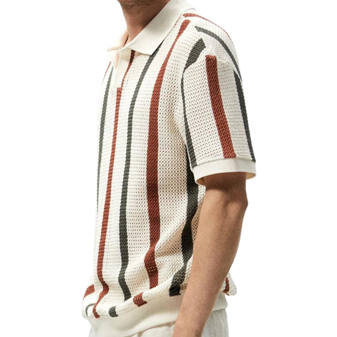 Golf Polo Heren Vintage Gestreept voor Zomer – Luuk