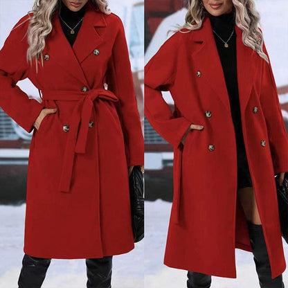 Warme Trenchcoat Voor Wintermode Dames - Sophie