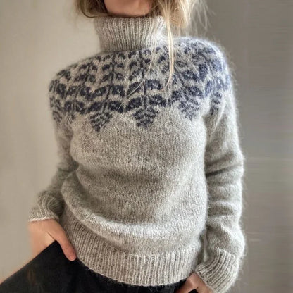 Nordic Comfort Gebreide Nordic gebreide sweater voor comfort en stijl – Emma