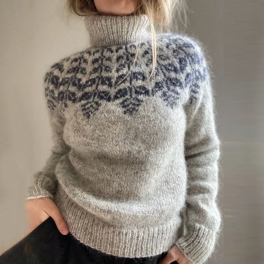 Nordic Comfort Gebreide Nordic gebreide sweater voor comfort en stijl – Emma