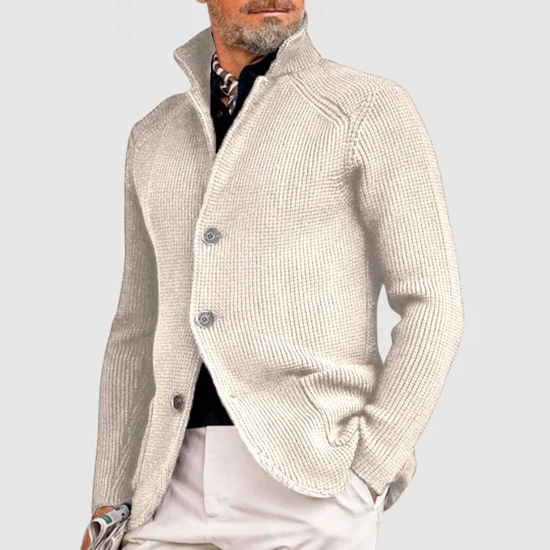 Heren cardigan met knopen in klassiek design – Marvone