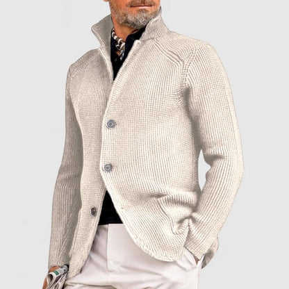 Heren cardigan met knopen in klassiek design – Marvone