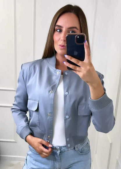 Stijlvol navy bomberjack voor dames – Elise