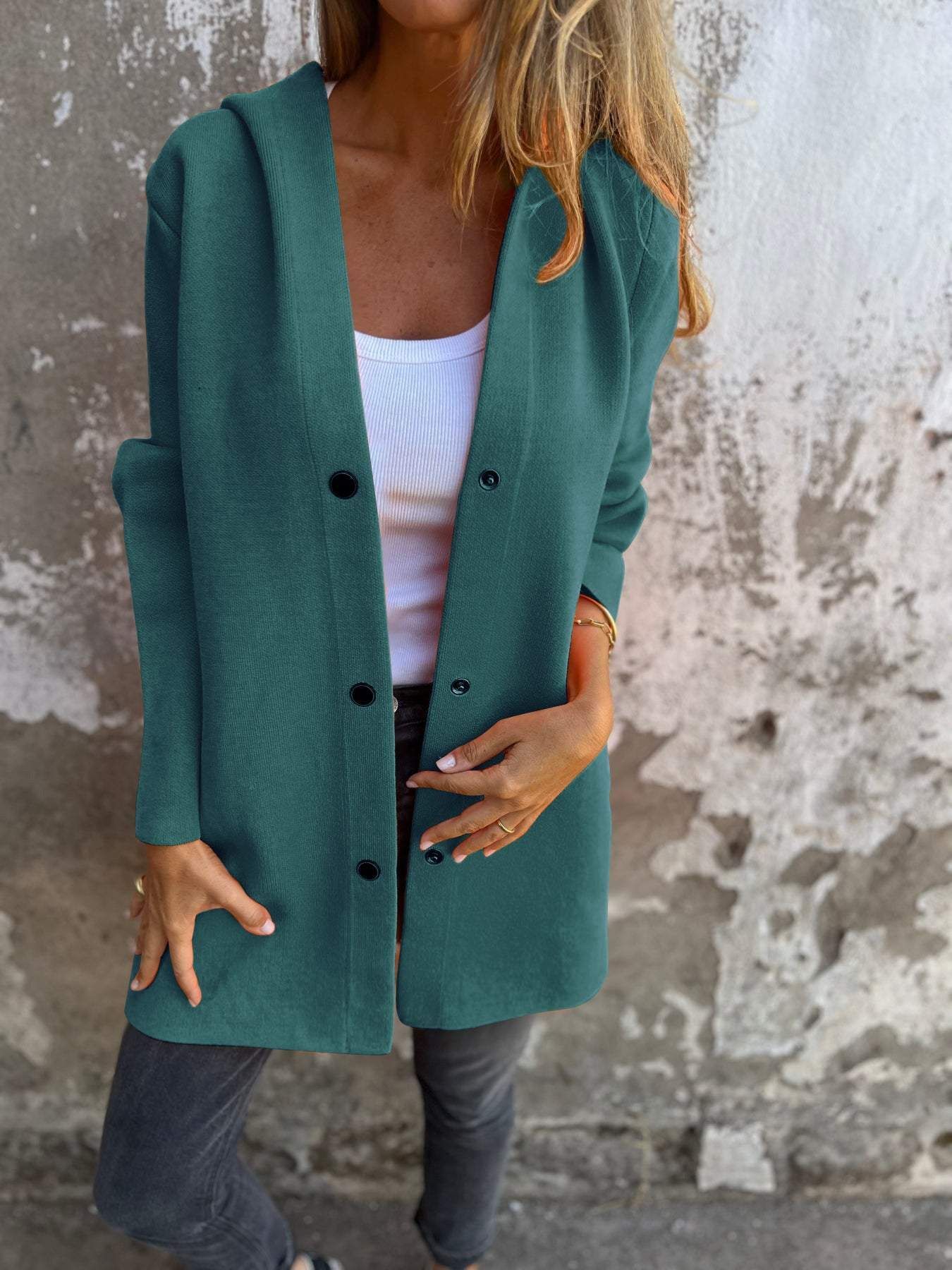 Comfortabele Lange Mouwen Cardigan Voor Vrouwen - Julia