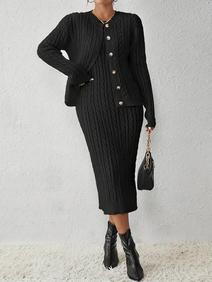 Stijlvolle 2-delige dames cardigan set – Olivia