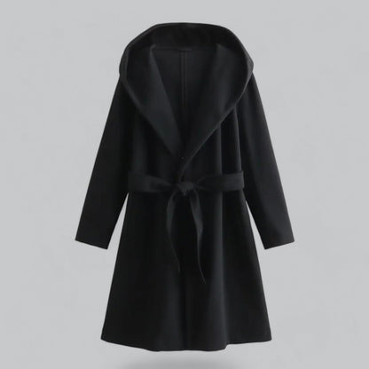 Casual trenchcoat met capuchon en ceintuur voor dames – Marit